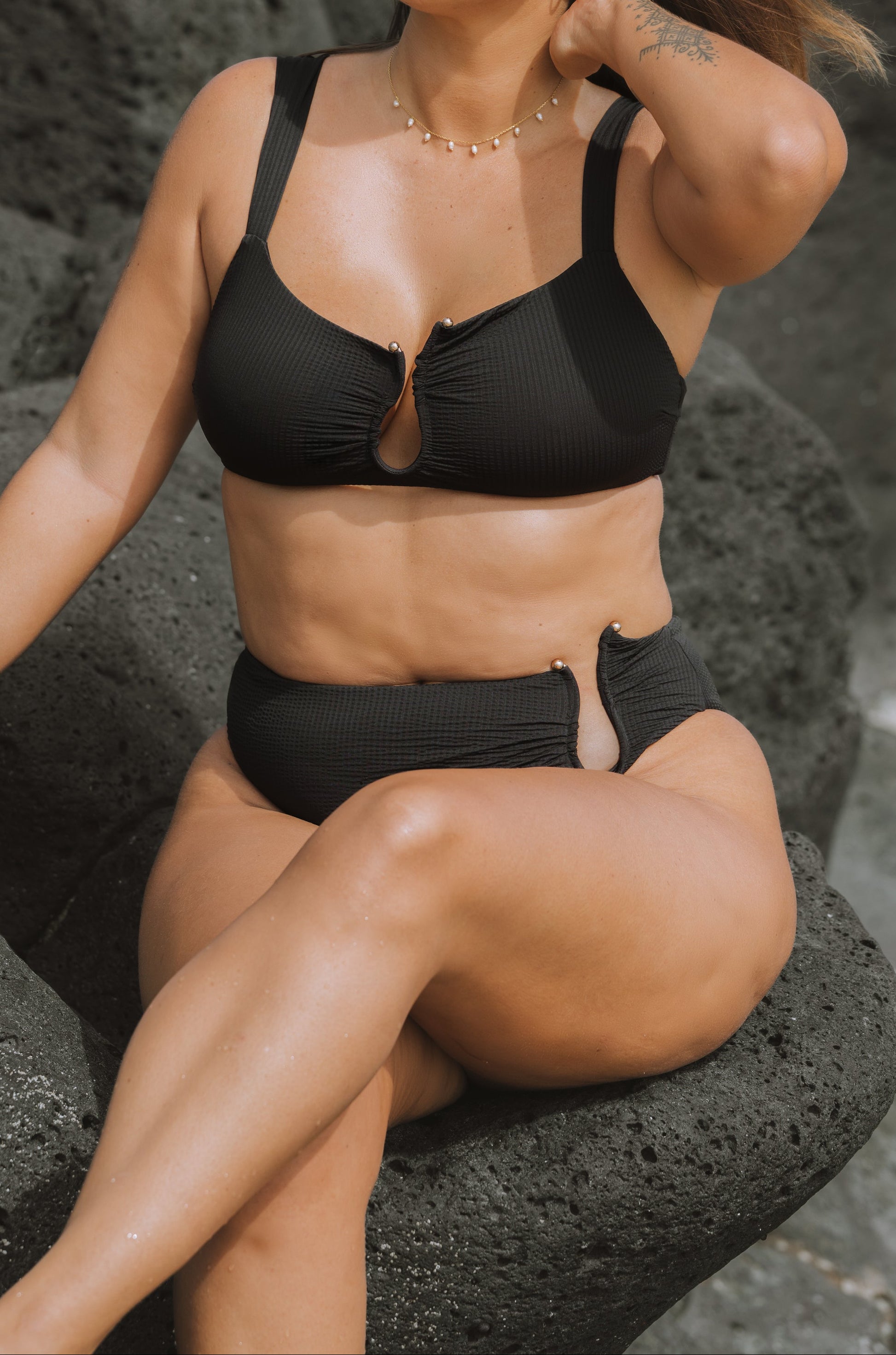 Gaïa Bikini Top - Black